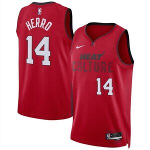 Mens Tyler Herro Red Stitched Jersey